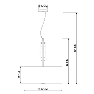 Подвесная люстра Arte Lamp TAYGETA A4097SP-5CC, 5хE27