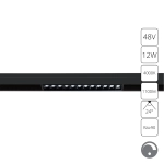 Магнитный трековый светильник Arte Lamp LINEA 0.1-10V A4684PL-1BK, 1хLED