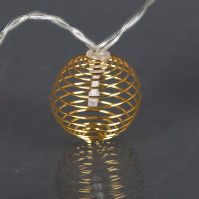 A-467 гирлянда светодиодная, прозрачный провод 2м, 10 LED с насадками