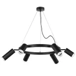 LR0163738730 Люстра RULLO 6х50W GU10 ЧЕРНЫЙ (571016+214437-3+214487-3+202430-6)