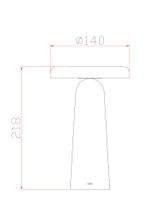 Настольный аккумуляторный светильник FR6109TL-L4B, 4Вт IP20, LED. TM Maytoni