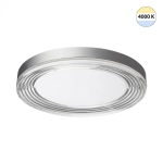 7728/112L MITRA LED SN Светильник металл/акрил/серебро/прозрачный LED 112Вт 4000K D500 IP20 INFINITA
