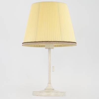 Citilux Линц CL402723 Настольная лампа патина с кремовым абажуром