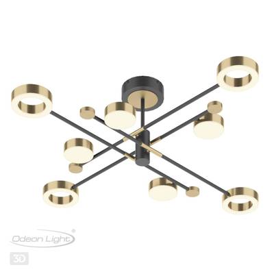 4321/63CL MIDCENT ODL22 347 металл/черный с бронзой Потолочный светильник IP20 LED 58W 2622Лм DENZEL