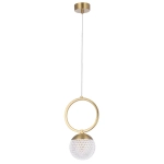 Светильник подвесной Crystal Lux CAROLINA SP1 V1 BRASS 0330/201