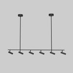 Потолочный светодиодный светильник с поворотным механизмом 20252/6 LED черный, LED