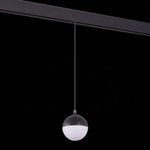 ST358.433.07 Магнитный трековый светильник подвесной Черный LED 1*7W 3000K 520Lm Ra&gt;80 120° IP20 D90xH90 48V