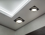Светильник встраиваемый TN52422 BK/FR черный/белый матовый GX53 max 12W 105*105*45