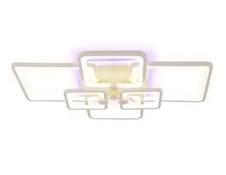 Потолочный светодиодный светильник с пультом FA5306/4+2 WH белый 176W 800*550*140 (ПДУ РАДИО 2.4G)