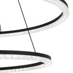 SL1018.403.02 Светильник подвесной ST-Luce черный/прозрачный LED 2*96W 4000K