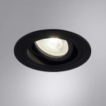 Точечный встраиваемый светильник ARTE LAMP TARF A2177PL-1BK, 1хGU10
