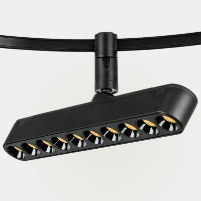 267537 Светильник 48V д/1-фазн трека DUE LED 10W 430LM 24G ЧЕРНЫЙ 3000K IP20