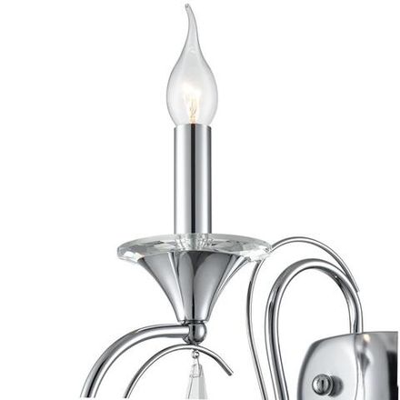 8032/1W CLASSI LN26 металл/хрусталь, хром/прозрачный Бра E14 1*40W 220V LAOKA