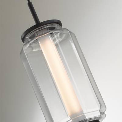 5409/11L HIGHTECH ODL_EX24 37 черный/прозрачный/металл/стекло/акрил Подвесной светильник LED 11W 3000K 720Лм JAM