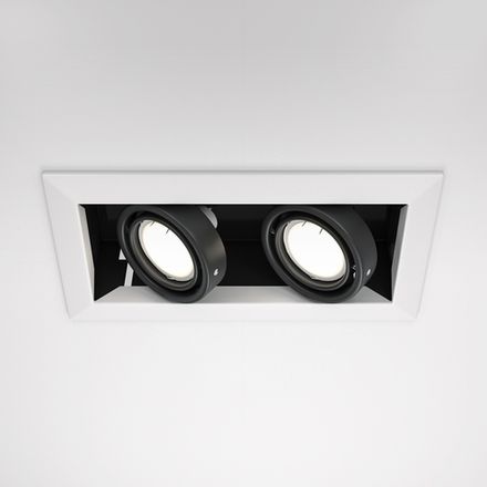 Встраиваемый светильник Metal Modern GU10 2x50Вт DL008-2-02-W. TM Maytoni
