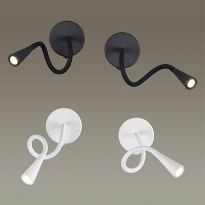 4254/3WL HIGHTECH ODL21 407 черн/металл Настен.светильник выкл на базе IP20 LED 3W 263Лм 3000K ODDS
