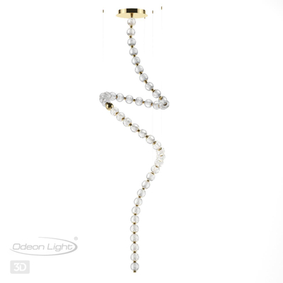 5008/132L L-VISION ODL23 579 золотой/прозрачный/металл/акрил Люстра LED 132W 4000K 6600Лм CRYSTAL