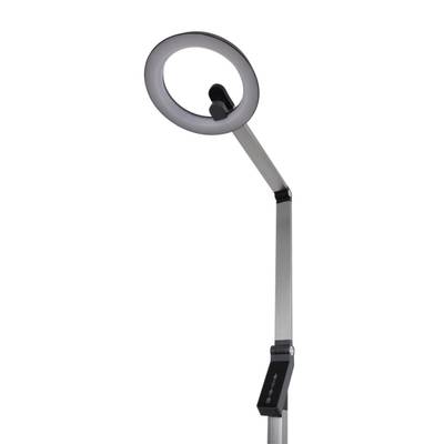 8332/15FL LEDIO темно-серый, металл/пластик Торшер LED 15W 3000/4000/6000K ССТ/диммер/LCD 220-240V GENRI