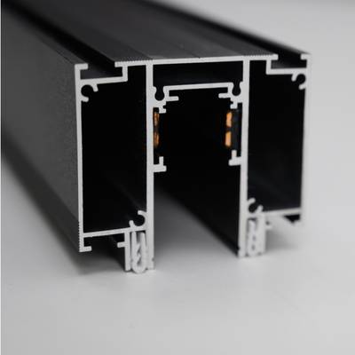 135129  NT21 138 черный Шинопровод для монтажа в натяжной потолок 2м 48V FLUM