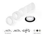Корпус светильника встраиваемый для насадок D60mm C6513 SBK черный песок D80*H25mm MR16 GU5.3