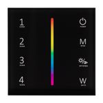 Панель SMART-P22-RGBW-G-IN Black (12-24V, 4x3A, Sens, 2.4G) (Arlight, IP20 Пластик, 5 лет)