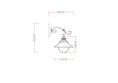 Бра Arte Lamp GRAZIOSO A4577AP-1WG, 1хE27