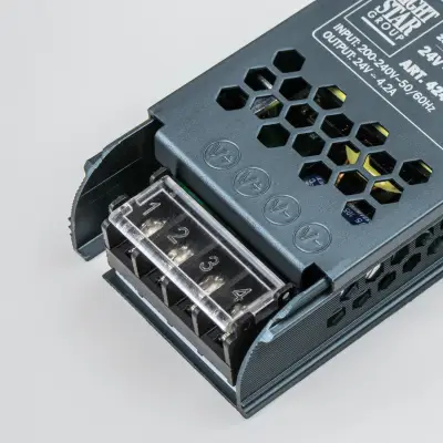 100CORDA5 Тросовая система CORDA 5м и блок питания на 100W (max мощность ленты 18W/метр) (418005+418990+424100)