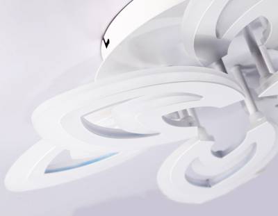 Потолочный светодиодный светильник с пультом FA4546/3+3 WH белый 3000K-6400K 76W D490*110 (ПДУ ИК)