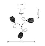 Потолочная люстра Arte Lamp ARYA A2941PL-3AB, 3хE27