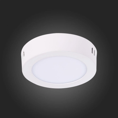 ST112.532.06 Светильник настенно-потолочный Белый LED 1*6W 3000K 330Lm Ra80 120° IP20 D110xH28 90-265V
