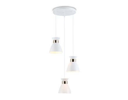 Светильник подвесной TR8467/3 WH/FGD белый/золото E27/3 max 60W D340*1000