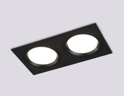 Светильник встраиваемый поворотный точечный TN51920/2 BK черный GX53 max 12W 220*115*23