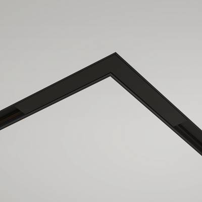 Коннектор угловой встраиваемый под ГКЛ 12,5 мм Basity, черный, TRA172CL-12B. TM Maytoni