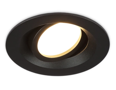 Светильник встраиваемый TN102742 BK черный IP20 GU5.3 D95*25