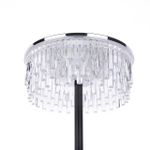 8204/1TL LEDIO LN25 серебро/черный/прозрачный, металл/акрил Настольная лампа LED 7W 4000К 220V SATIANA