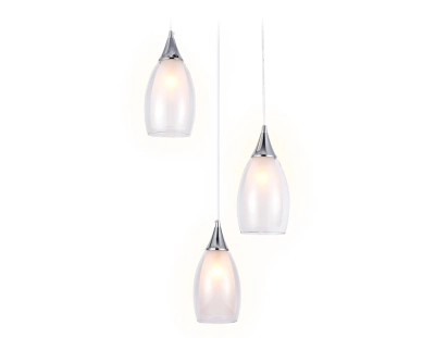 Подвесной светильник TR3548/3 CH/CL хром/прозрачный E14 max 40W 370*130*1000
