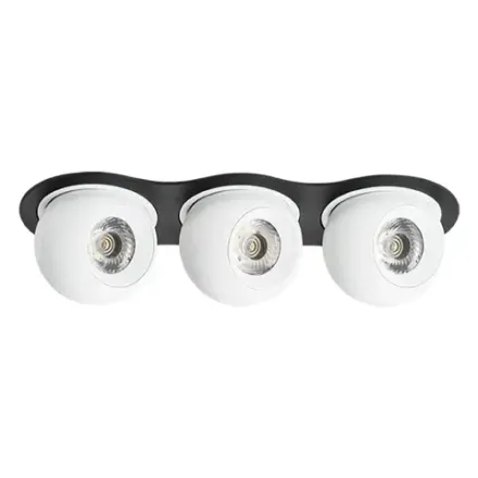 i637626262 Светильник INTERO LED 9W*3 850LM*3 24G ЧЕРНЫЙ/БЕЛЫЙ 3000K (217637+217062+217062+217062)