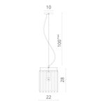 Подвесной светильник Divinare NOVA 3001/01 SP-1, 1хE27