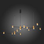 SL1596.423.22 Светильник подвесной ST-Luce Золотистый, Черный/Белый LED 22*3W 3000K