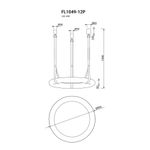 Подвесная люстра Secretum FL1049-12P, LED