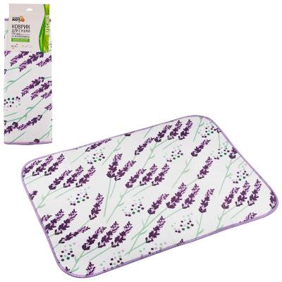 Коврик для сушки посуды из микрофибры MDM-Promo-LAV, размер: 50*35см (Минимальная отгрузка 10 шт)