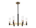Светильник на штанге LH55511/6 BK/BS/CL черный/латунь/прозрачный E14*6 max 40W D570*760