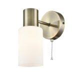 8100/1W COMFI LN25 бронза/белый металл/стекло Бра Е14 1*40W 220V MAVE
