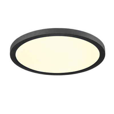 7788/24L MITRA LED SN 537 Светильник пластик/белый/черный LED 24Вт 3000/4000/6500К D300 IP44 CCT/датчик движения NEBULA BLACK