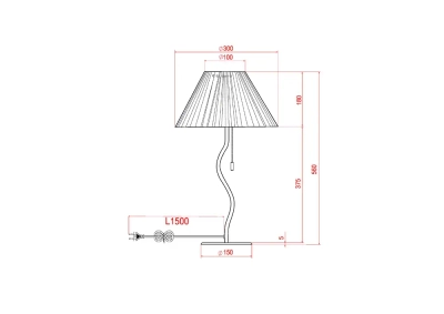 Декоративная настольная лампа Arte Lamp AGATHA A5069LT-1BK, 1хE27