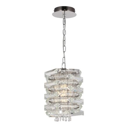 SL6137.103.01 Светильник подвесной ST-Luce никель/прозрачный E14 1*40W