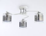 Светильник потолочный TR303217/3 WH/CH/SM белый/хром/дымчатый E27*3 max 60W D540*250