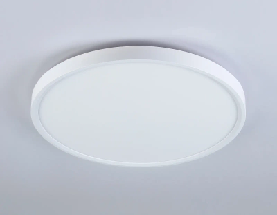 Потолочный светодиодный светильник FZ3001 WH белый IP44 24W+10W 6400+6400К D290*40 (Без ПДУ)