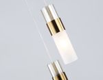 Светильник подвесной LH55112/3 BS/FR/TI латунь/белый матовый/янтарь E14*3 max 40W D220*1200