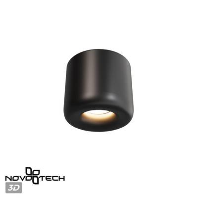 359440 OVER NT24 000 черный Светильник накладной влагозащищённый IP44 LED 10W 220-240V 3000K 650Лм LISSE